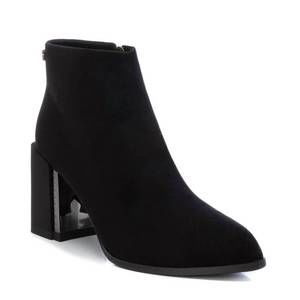 NEW XTI women's suede dress booties in black
